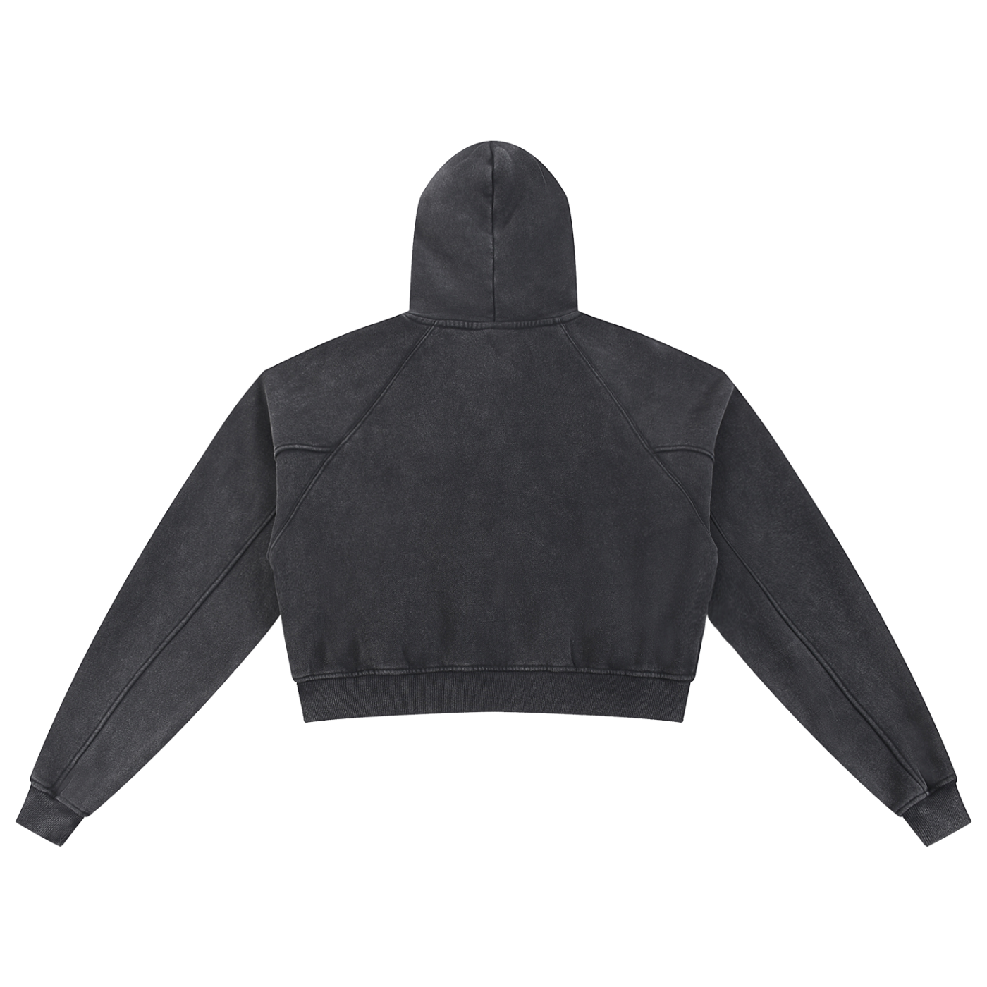 Kooter Kat Snow Washed Cropped Hoodie