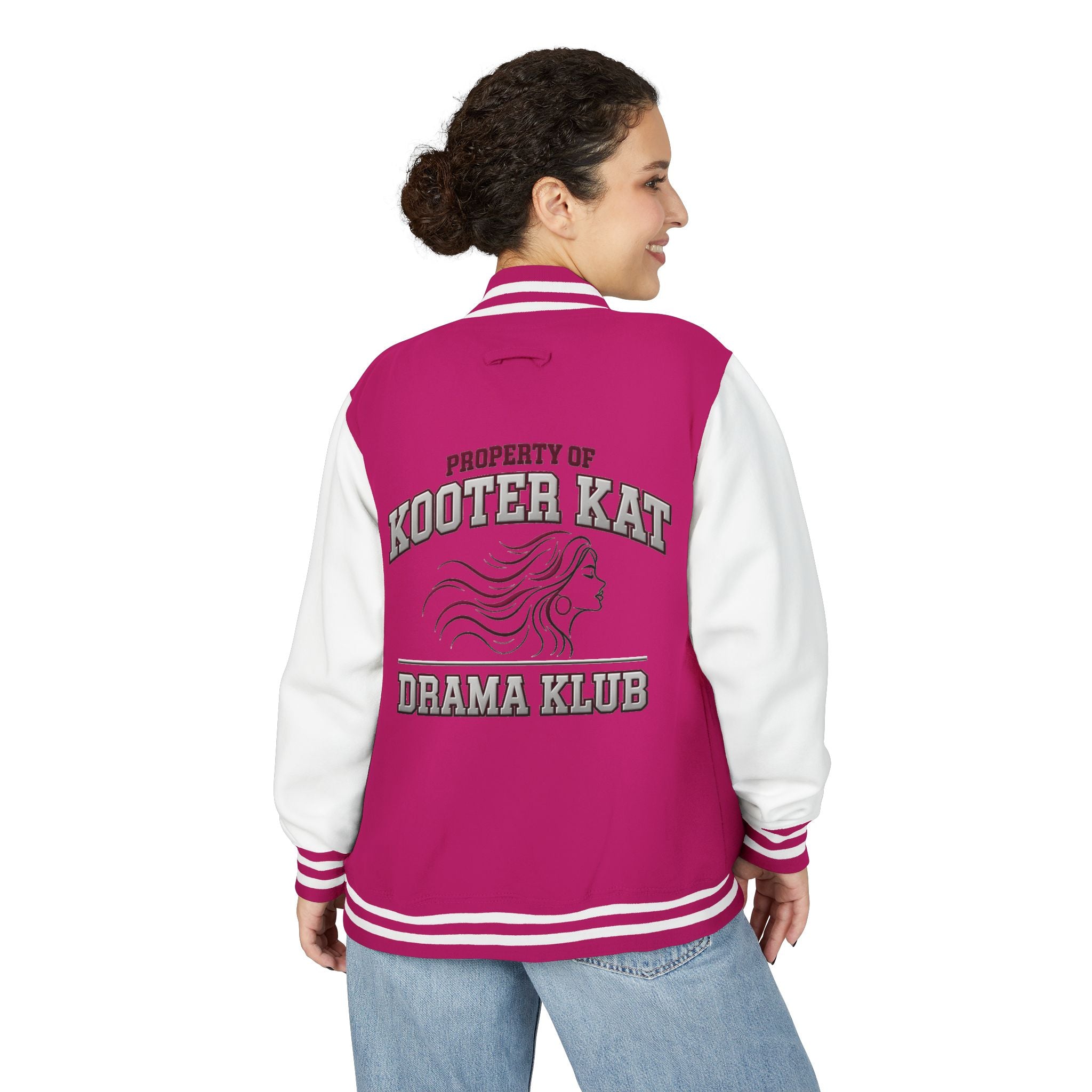 Letterman Jacket — "Property of Kooter Kat Drama Klub" Vintage School Varsity Jacket