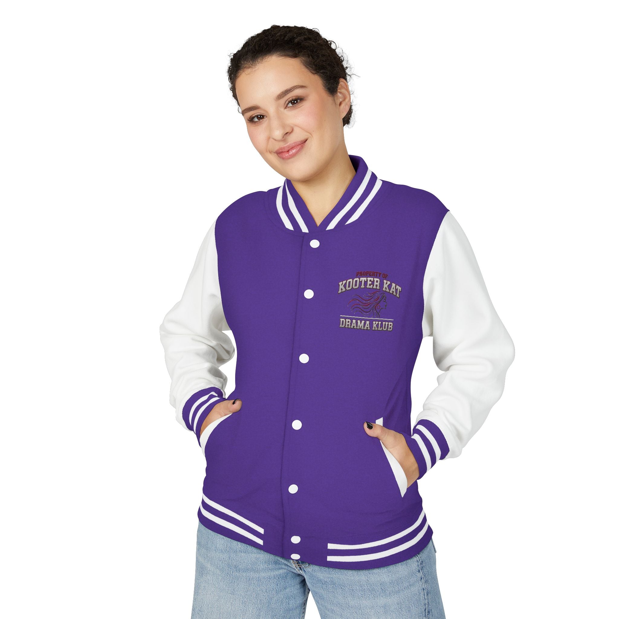 Letterman Jacket — "Property of Kooter Kat Drama Klub" Vintage School Varsity Jacket