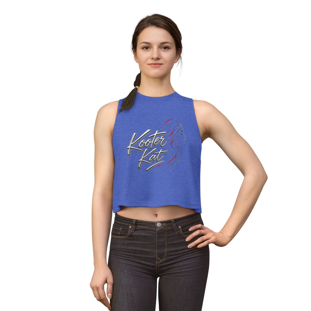 Kooter Kat Women's Crop Top — Script Logo & Feminine Silhouette