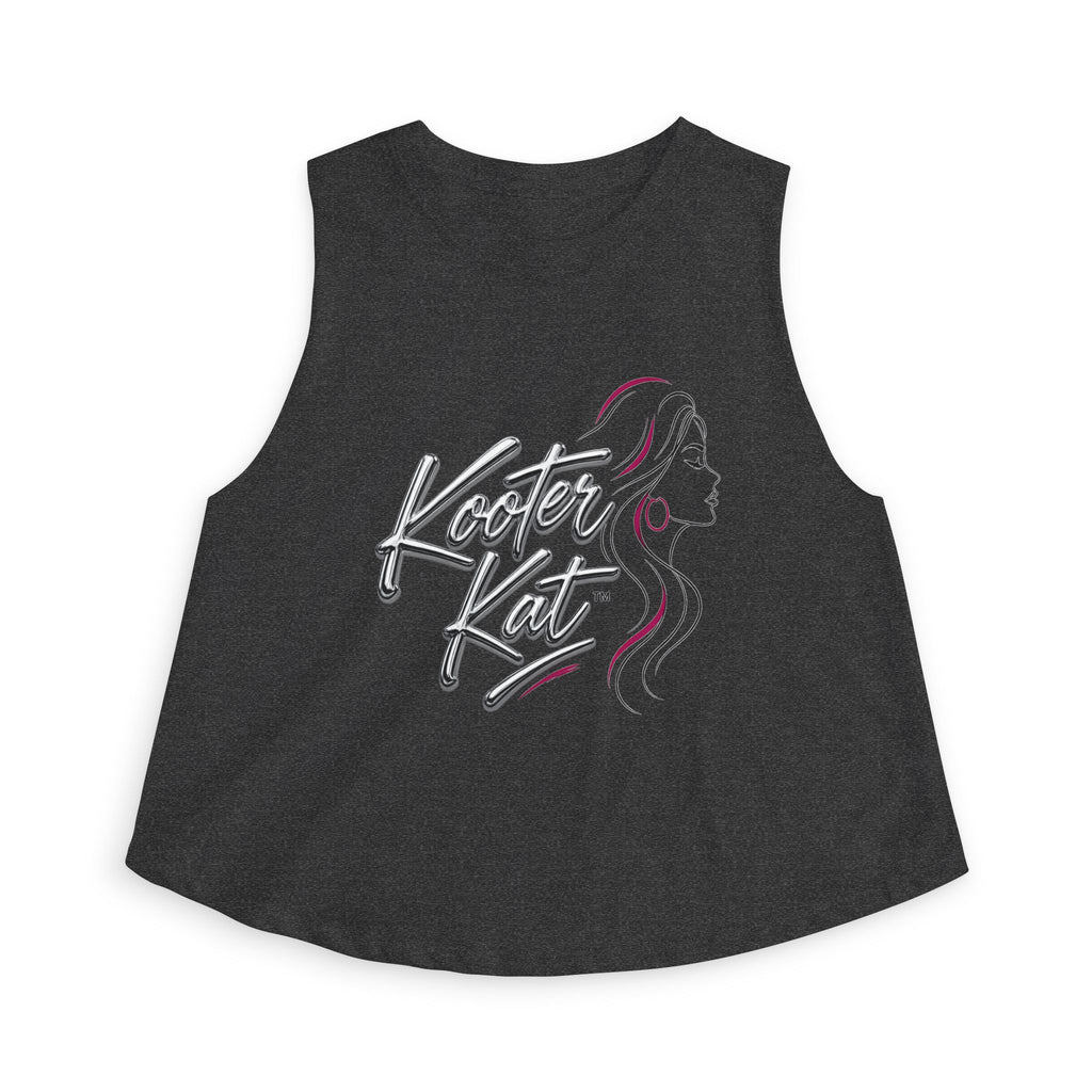 Kooter Kat Women's Crop Top — Script Logo & Feminine Silhouette