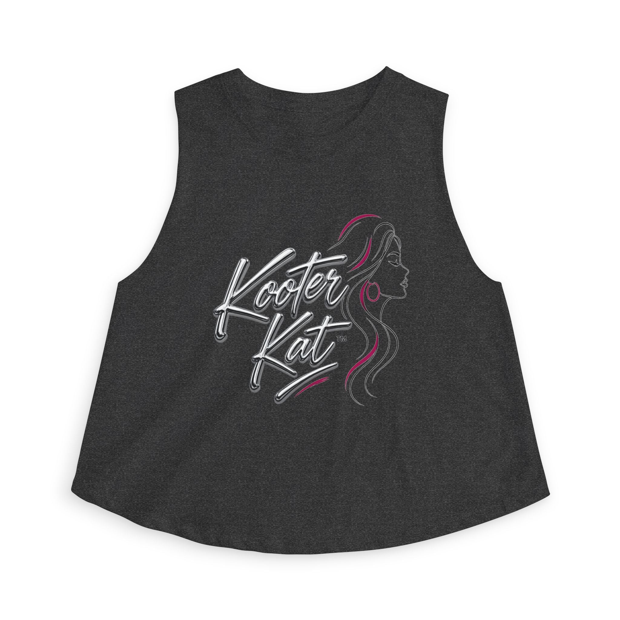 Kooter Kat Women's Crop Top — Script Logo & Feminine Silhouette