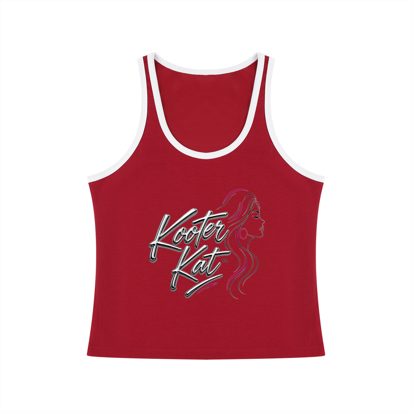 Kooter Kat Color Block Cropped Tank Top