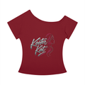Kooter Kat Off-the-Shoulder T-Shirt