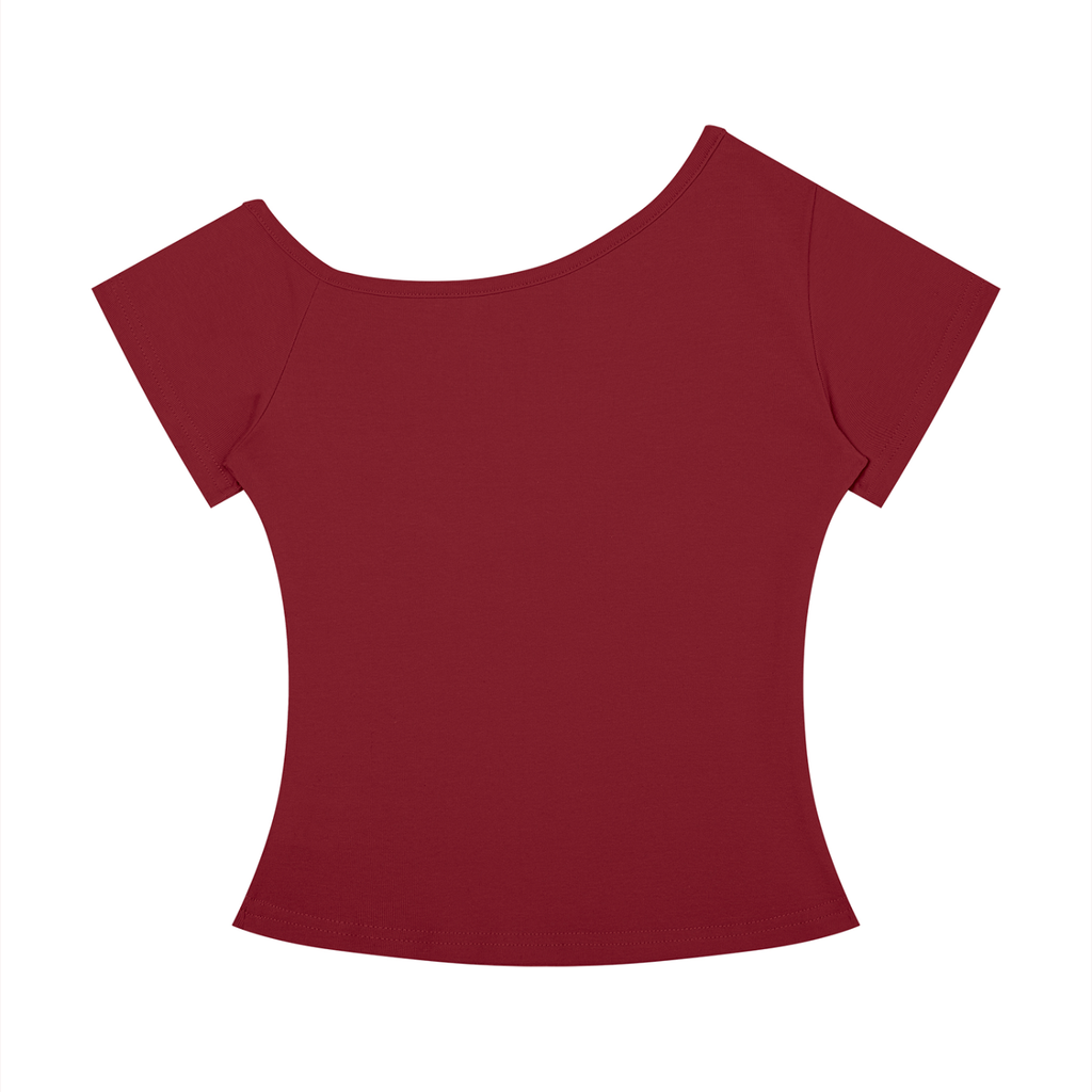 Kooter Kat Off-the-Shoulder T-Shirt