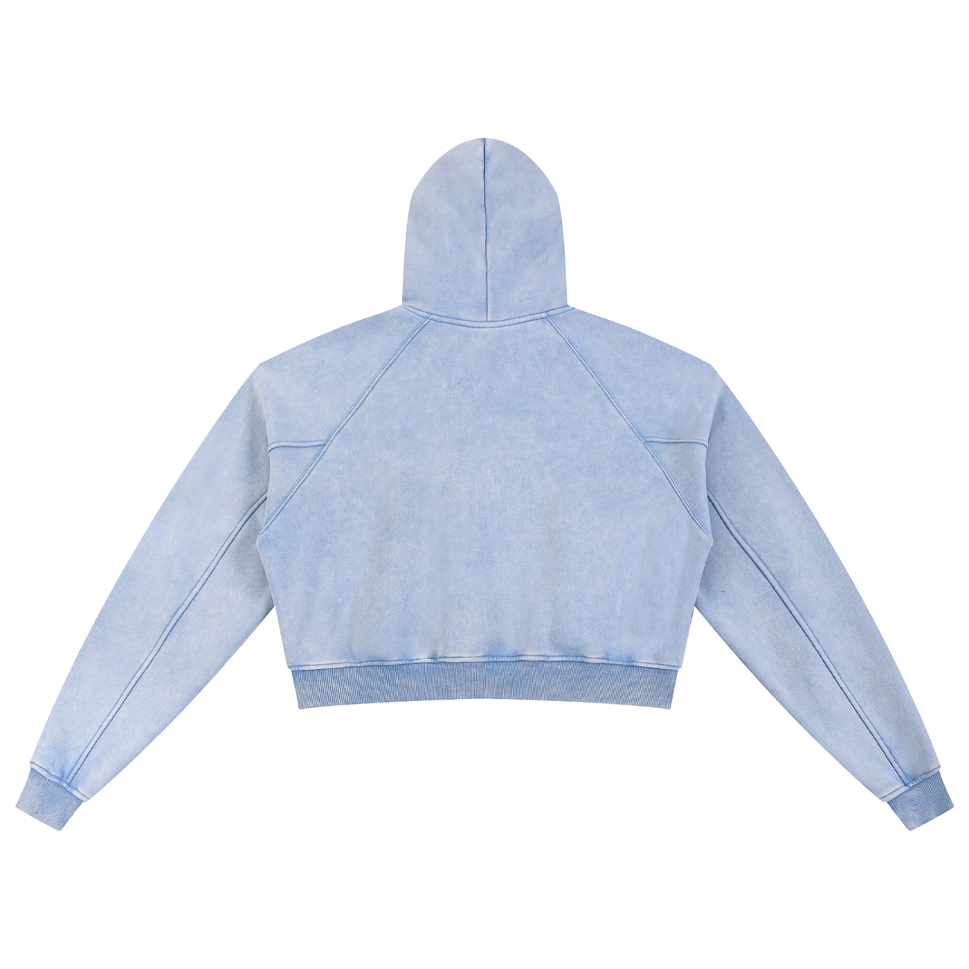 Kooter Kat Snow Washed Cropped Hoodie