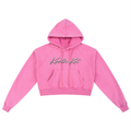 Kooter Kat Snow Washed Cropped Hoodie