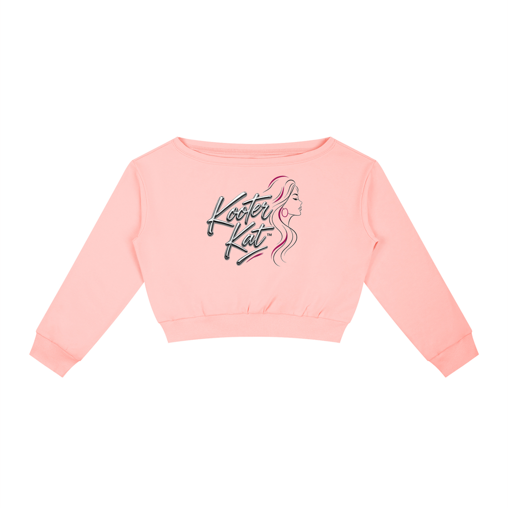 Kooter Kat Off-Shoulder Sweatshirt