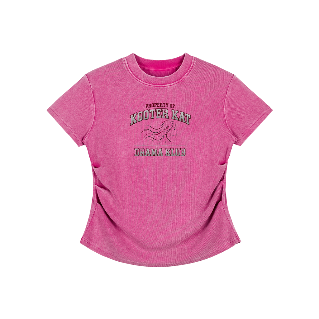 Drama Klub Washed Bodycon Cotton T-Shirt