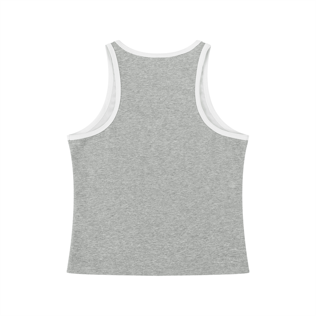 KKU Color Block Cropped Tank Top