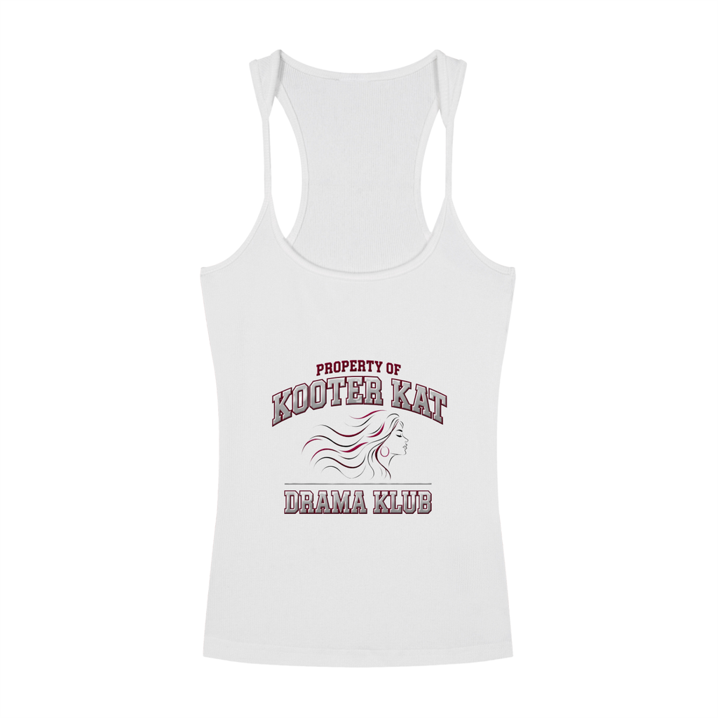 Drama Klub Slim Fit Ribbed Racerback Tank Top