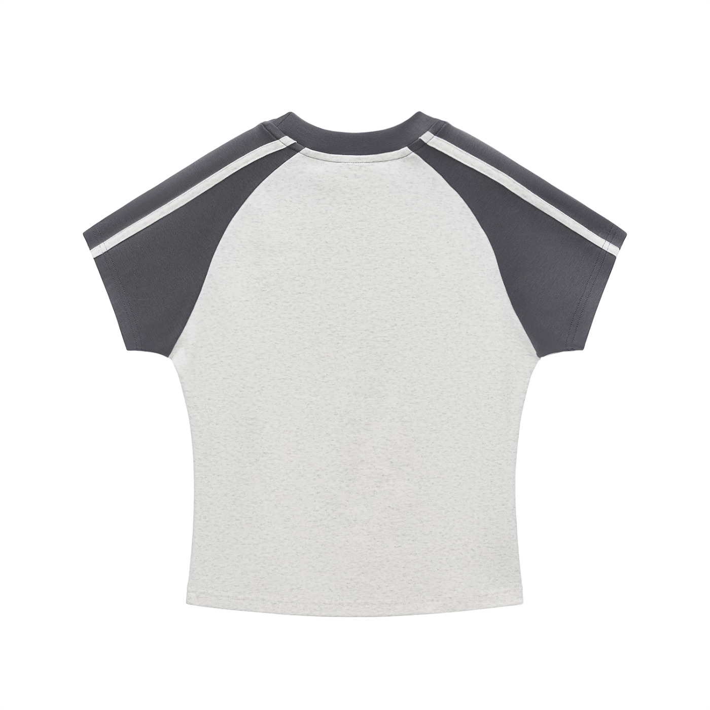 Kooter Kat Contrast Stripes Bodycon Raglan  Sleeve T-Shirt