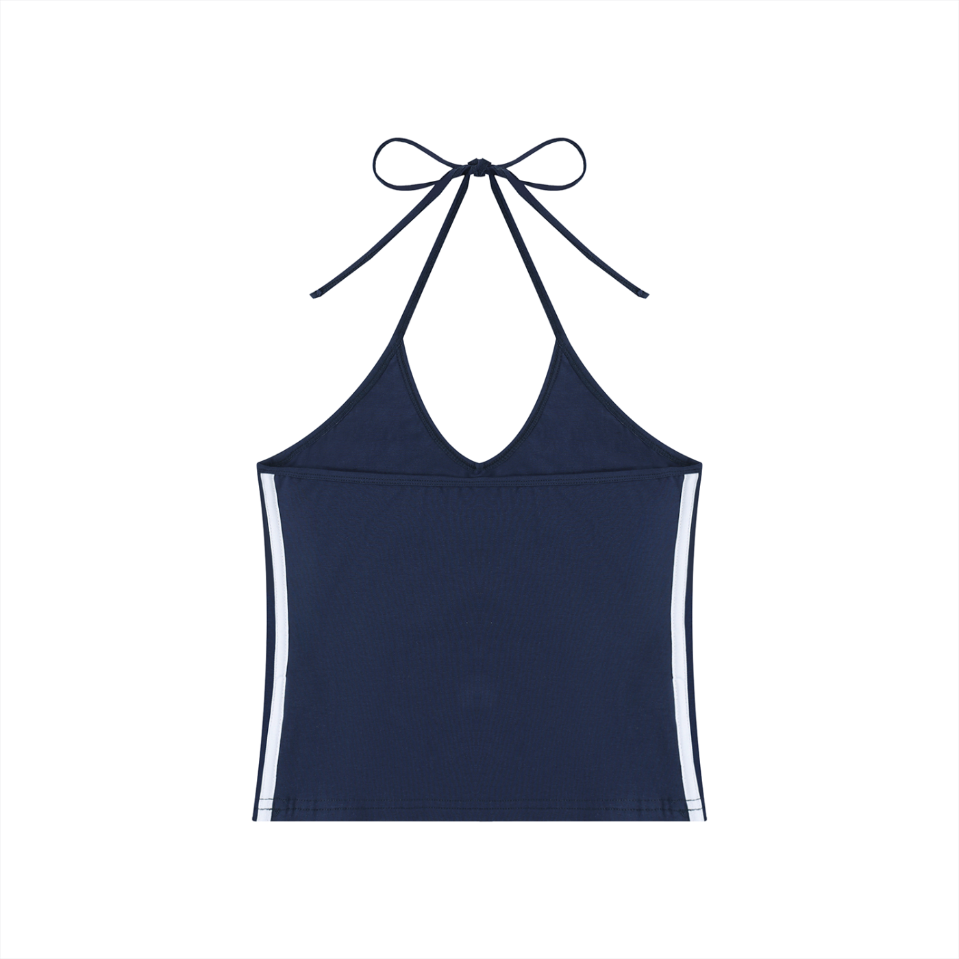 Kooter Kat Color Block Halter Crop Tank Top
