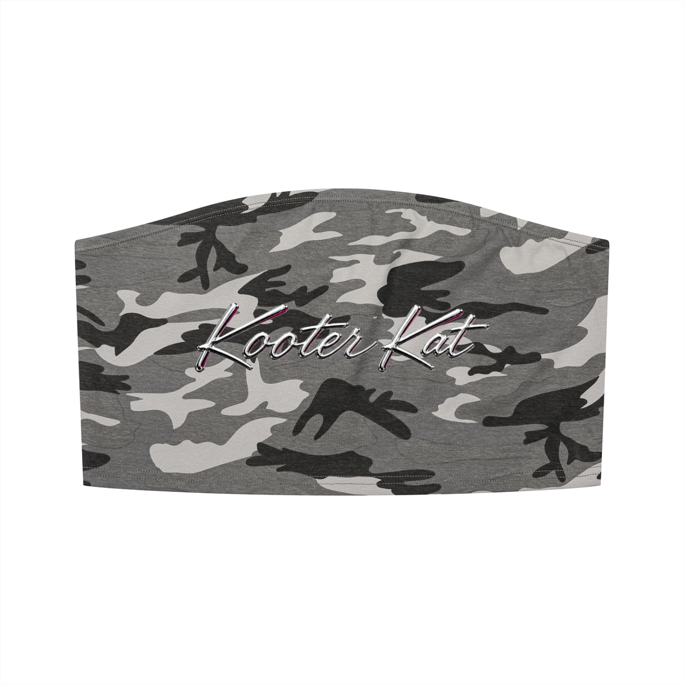 Kooter Kat Camo Cropped Tube Top