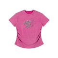 Kooter Kat Vintage Washed Bodycon Cotton T-Shirt