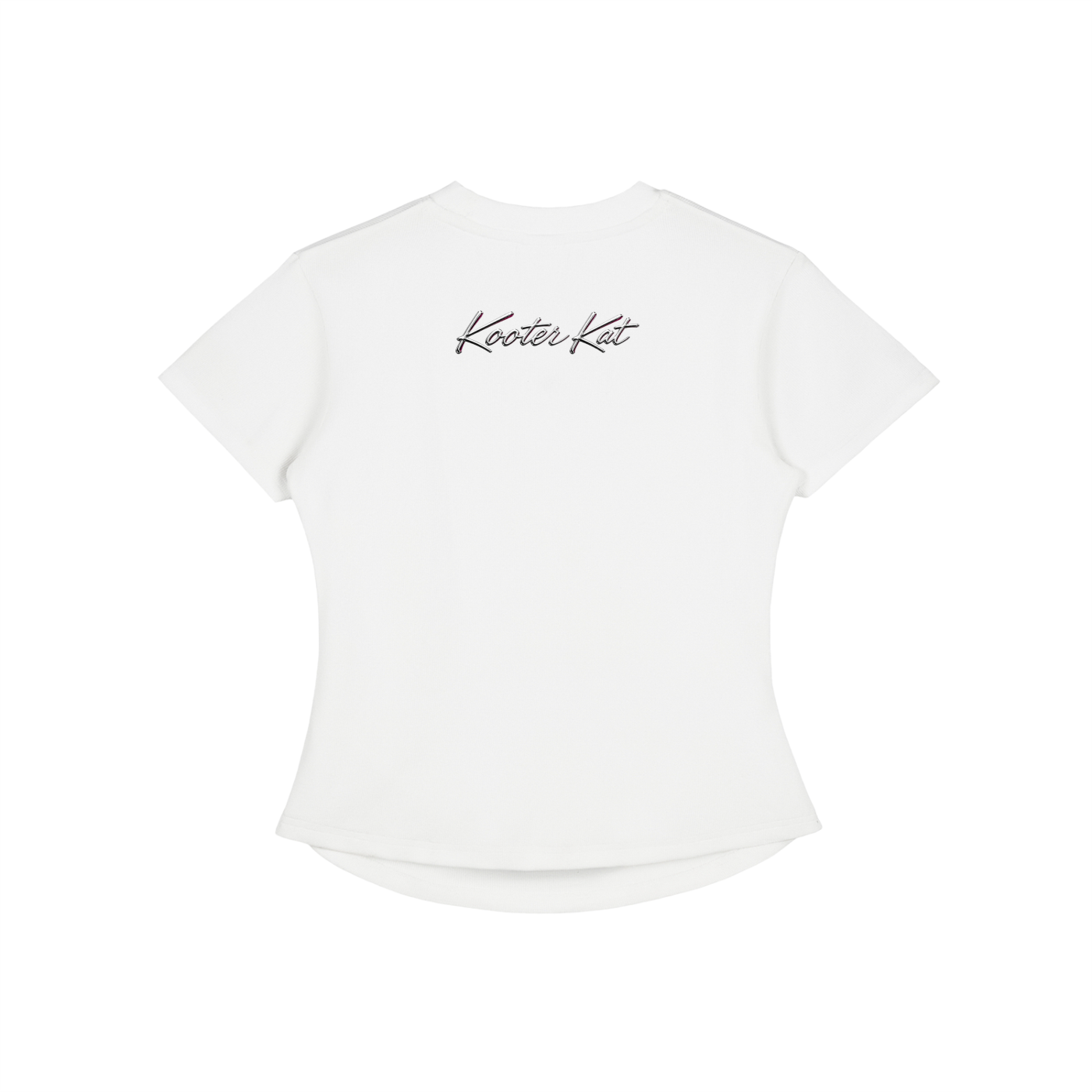 Kooter Kat Vintage Washed Bodycon Cotton T-Shirt