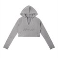 Kooter Kat Vintage Washed Raw Edge Hoodie