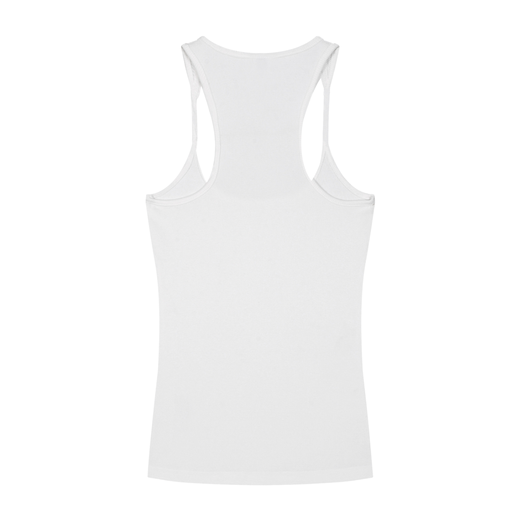 Drama Klub Slim Fit Ribbed Racerback Tank Top