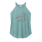 Heathered Eucalyptus Blue - DT137L - FRONT