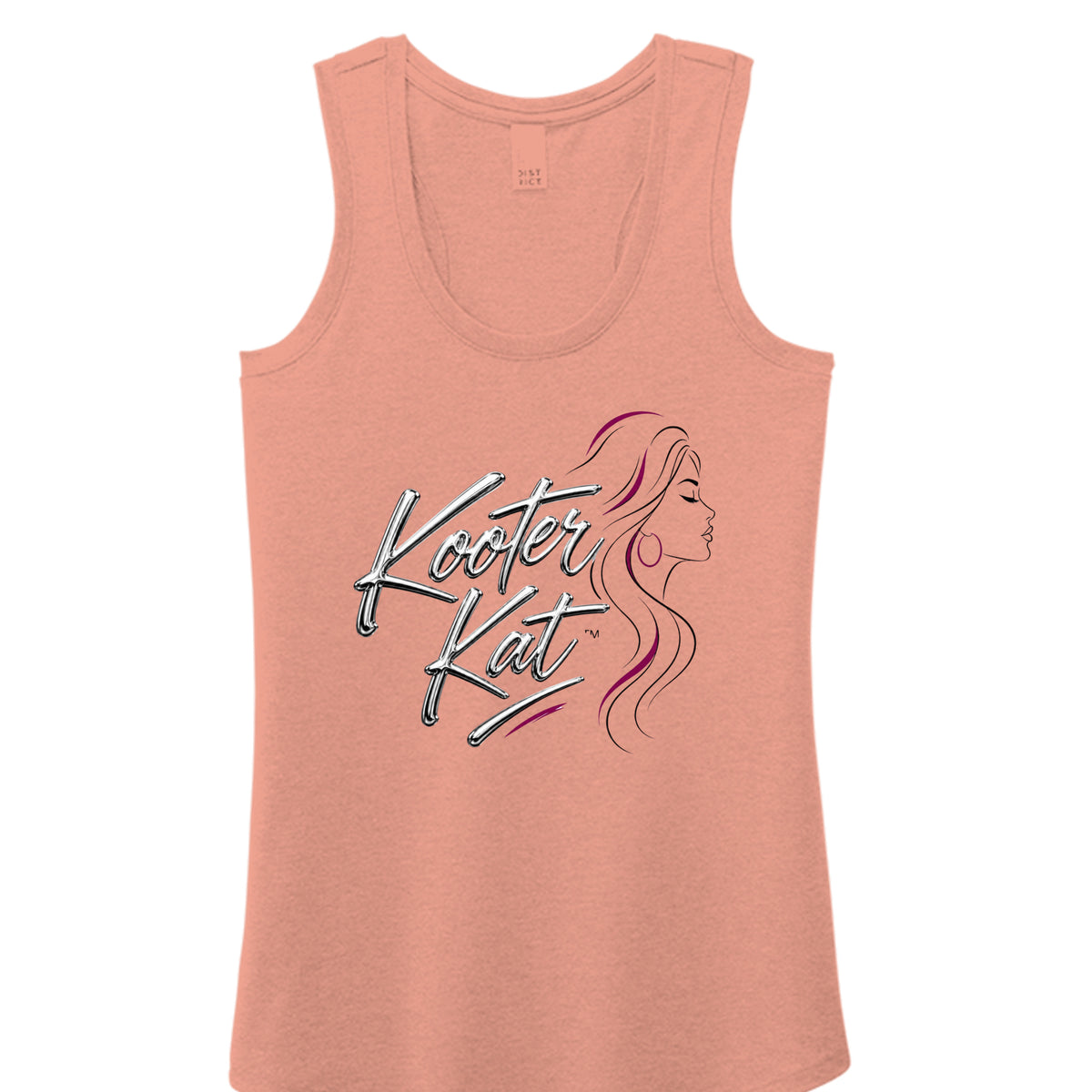 Heathered Dusty Peach - DM138L - FRONT