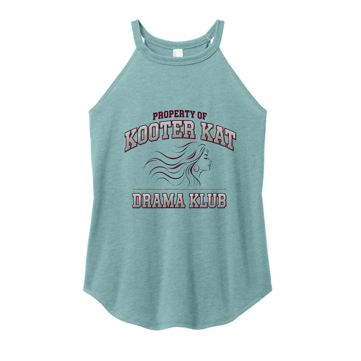 Heathered Eucalyptus Blue - DT137L - FRONT